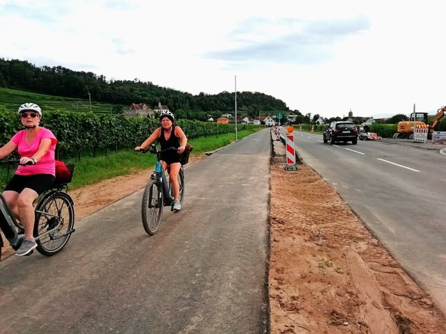 Zwischen Niederrotweil (Hintergrund) u...rstmals einen breiten Fu- und Radweg.  | Foto: Sebastian Ehret