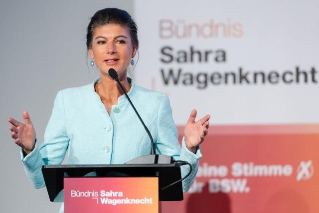 Sahra Wagenknecht geht mit der Friedensfrage auf Whlerfang