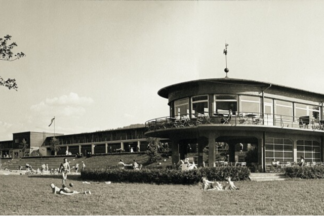 Das Freiburger Strandbad war mal architektonische Avantgarde