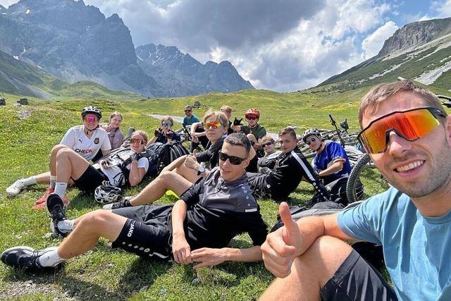 Schler der Heimschule St. Landolin in Ettenheim berstehen Strapazen einer Alpenberquerung