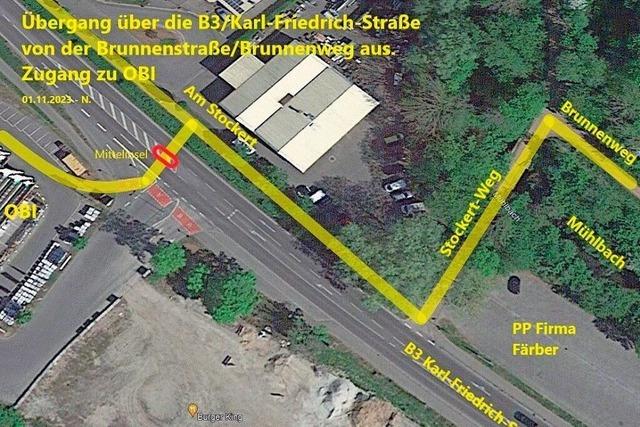 Die B3-Kreuzung bei Mundingen ist gefhrlich, sagen Radfahrer - doch eine Lsung wird noch lange dauern