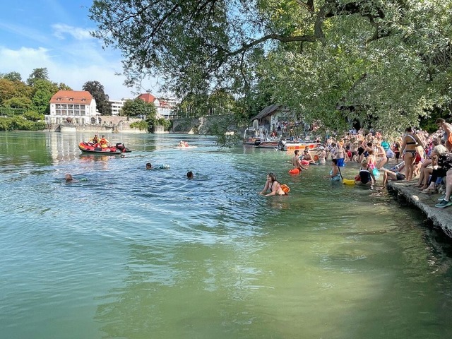 Das Rheinschwimmen ist ein echtes Somm...11. August soll es wieder stattfinden.  | Foto: Stadtsportausschuss