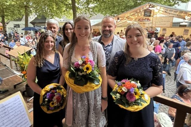 Neue Weinprinzessin wird in Staufen gekrnt und erffnet das viertgige Weinfest