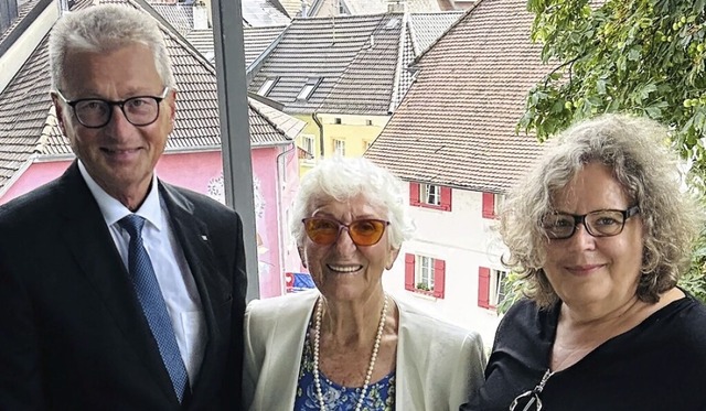 Werner Thomann, Annemarie von Ehr und  Christine Stanzel  | Foto: Pastrick Sieber