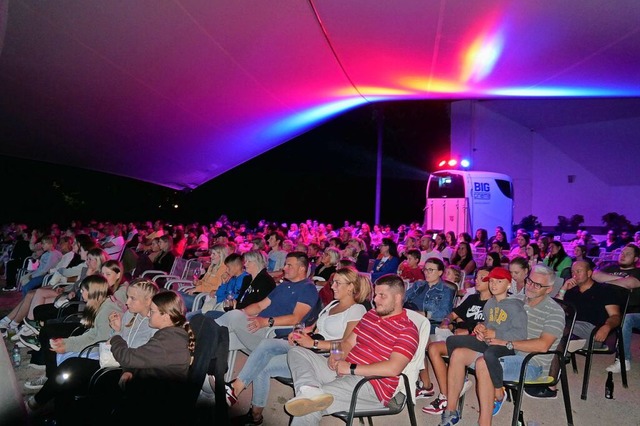 Die Atmosphre beim Freilichtkino im Schlosspark ist stimmungsvoll.  | Foto: Michael Gottstein