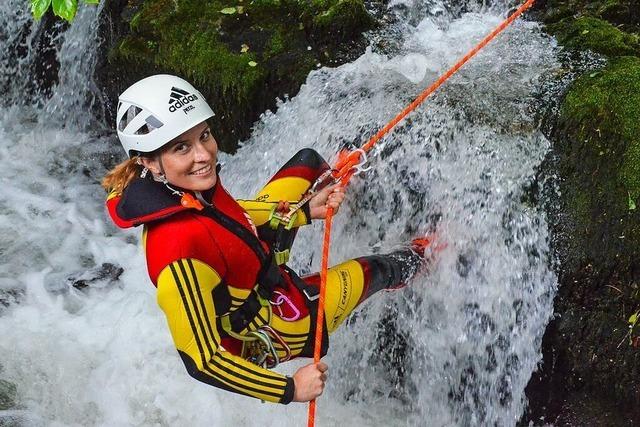 Mnstertler Bergretterin fhrt als Canyoning-Guide durch Schluchten