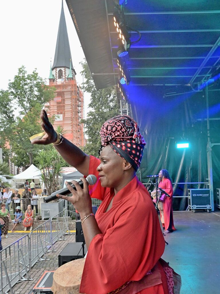 Das hat Spa gemacht: Vier Tage wurde auf dem Emmendinger Schlossplatz das African Music Festival gefeiert.