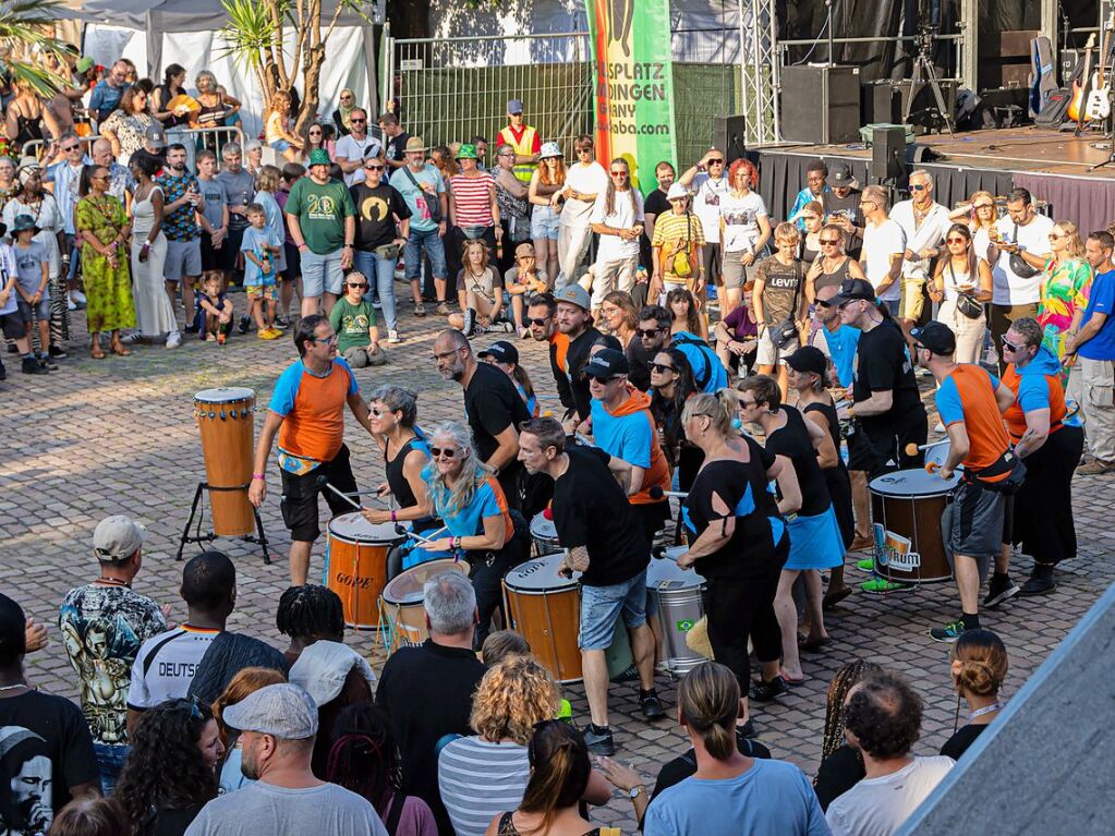 Das hat Spa gemacht: Vier Tage wurde auf dem Emmendinger Schlossplatz das African Music Festival gefeiert.