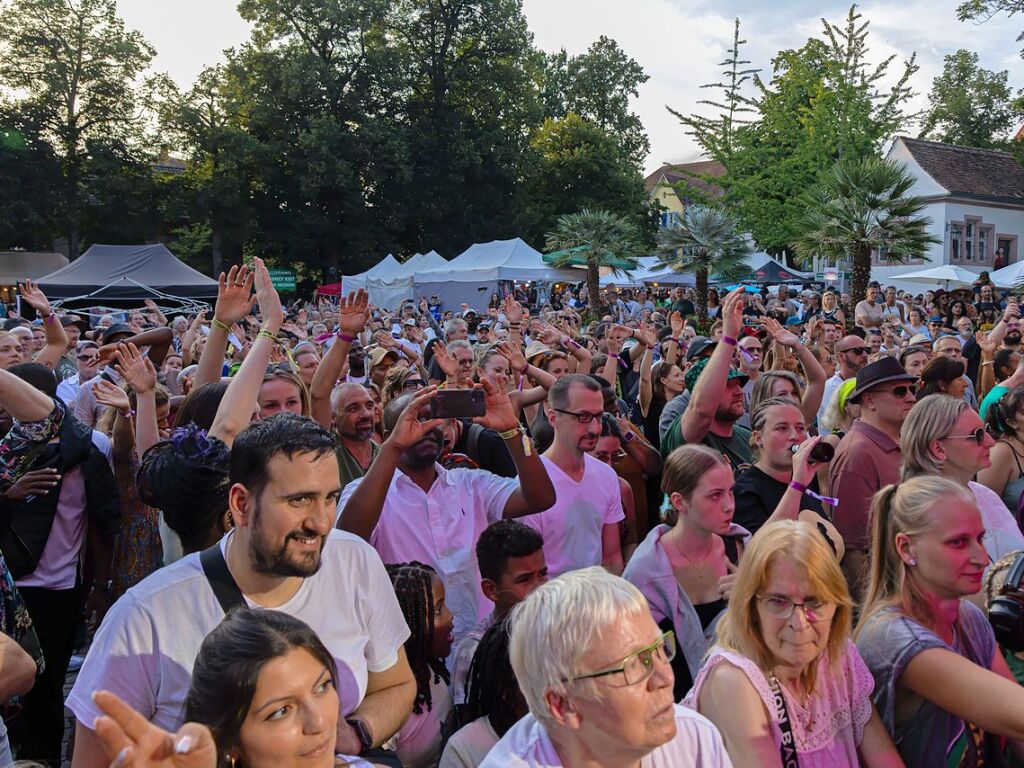 Das hat Spa gemacht: Vier Tage wurde auf dem Emmendinger Schlossplatz das African Music Festival gefeiert.