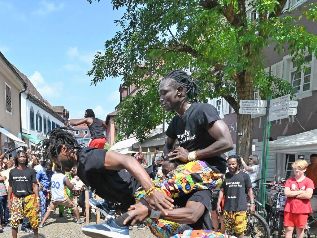 Das hat Spa gemacht: Vier Tage wurde auf dem Emmendinger Schlossplatz das African Music Festival gefeiert.