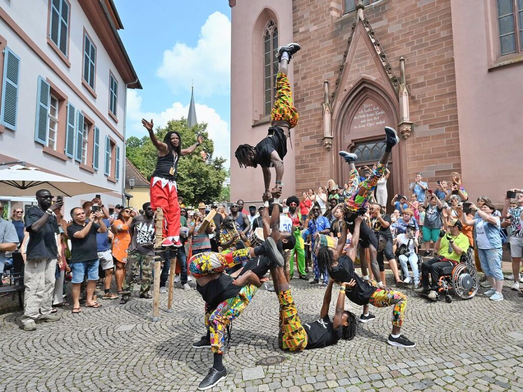 Das hat Spa gemacht: Vier Tage wurde auf dem Emmendinger Schlossplatz das African Music Festival gefeiert.