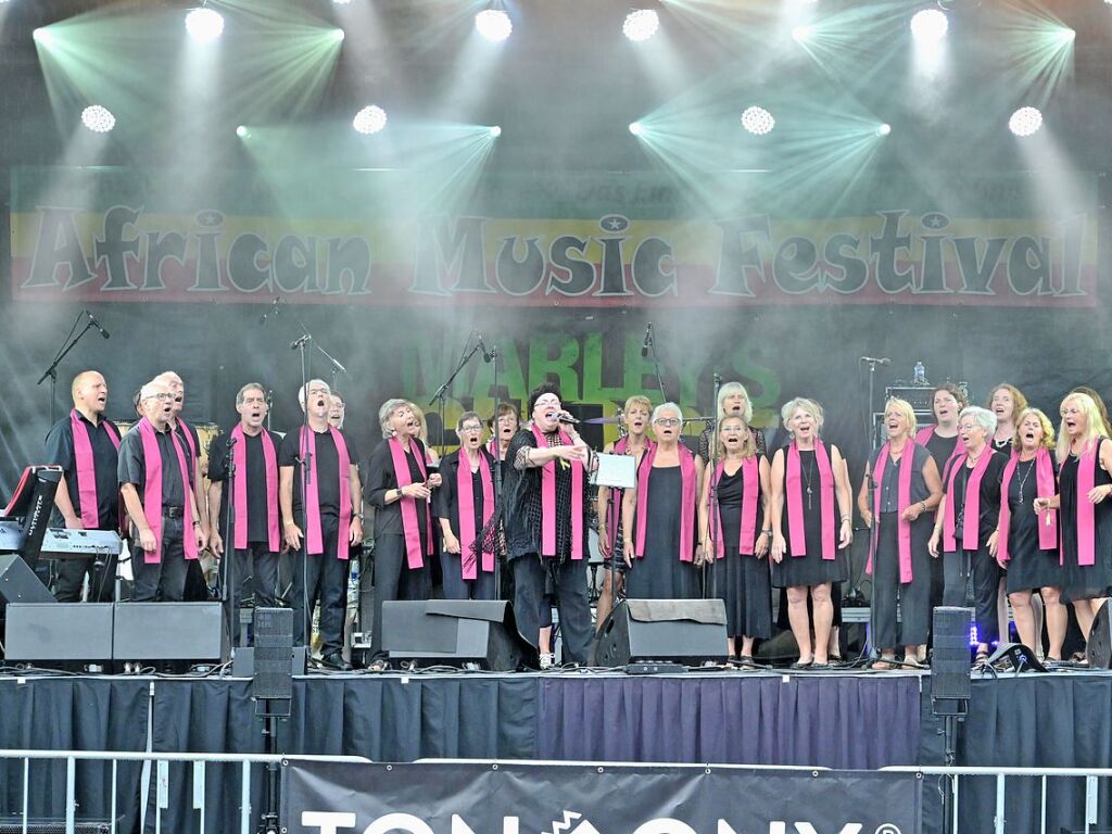 Auch Soulvation, ein regionaler Chor, ist gern gesehener Gast beim African Music Festival.