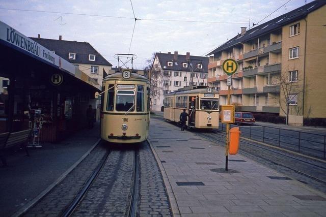 Fr die Straenbahnlinie 4 war die Freiburger Hornusstrae die 