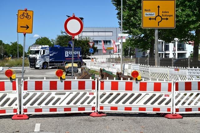 Radumleitungen durchs Gewerbegebiet Hochdorf klappen erst im zweiten Anlauf