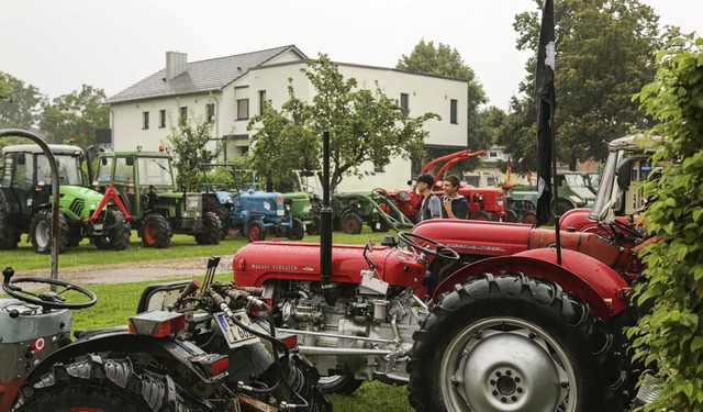 In Reih und Glied standen die Teilweise Liebhaberstcke in Rust.   | Foto: Sandra Decoux