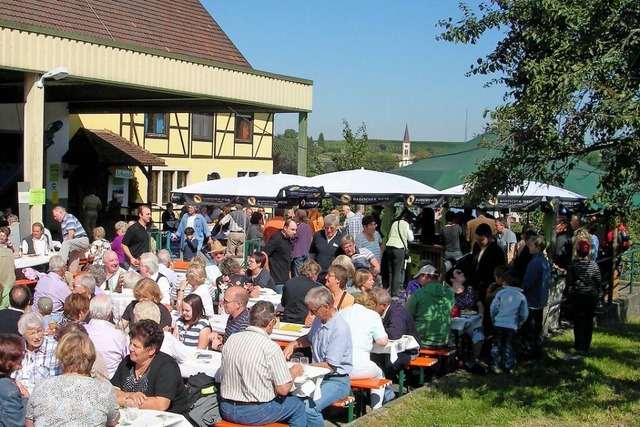 In den Innenhfen der Weingter und Wi...zum geselligen Beisammensein zusammen.  | Foto: Petra Sehringer