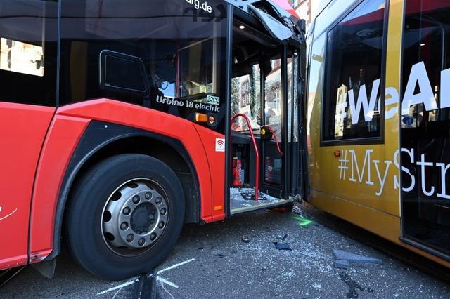 Nach dem Tram-und-Bus-Crash in Freiburg luft die Ursachensuche: "Es war wirklich unfassbares Glck"