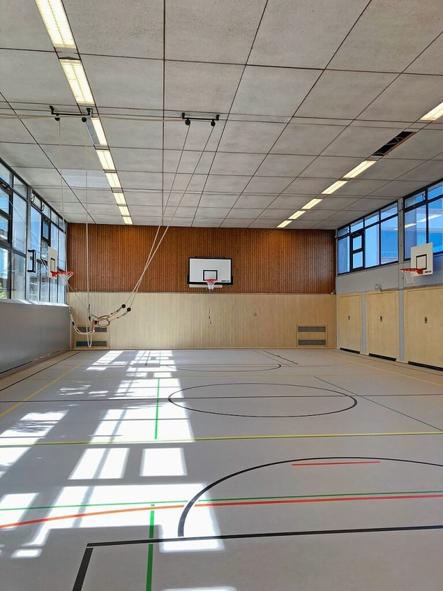 Blick in die neue THR-Sporthalle  | Foto: Stadt Lrrach