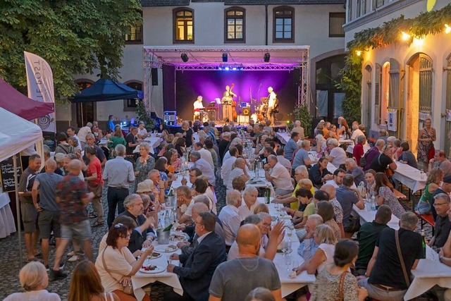 Der Hof des Markgrfler Museums in Ml...svolles Ambiente fr die Museumsnacht.  | Foto: Volker Mnch