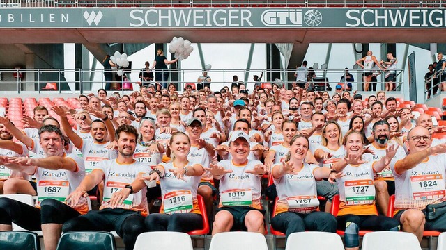 Wer teil der BZ.medien Familie wird, k...ft freuen &#8211; wie hier beim B2Run.  | Foto: Johannes Meger