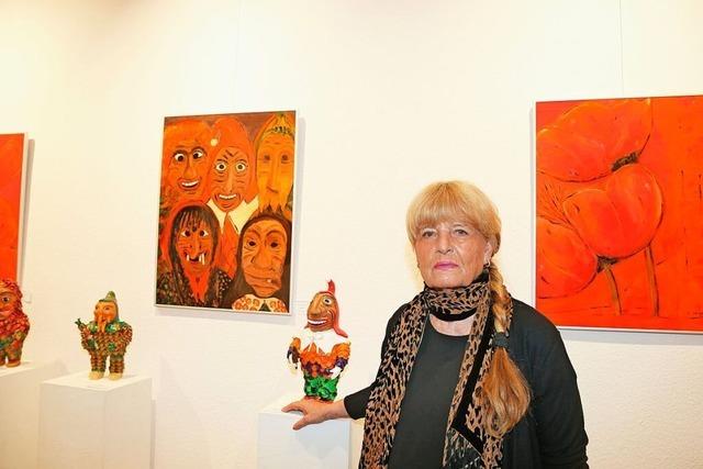 Christine Schmidt aus Ettenheim ist vllig unbedarft zur Kunst gekommen