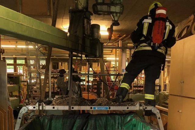 Stickstoff schlgt an beim Waldkircher Silobrand