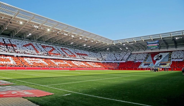 120 Jahre SC Freiburg &#8211; das feie...eine Choreografie im Stadion gewidmet.  | Foto: IMAGO/Pressefoto Rudel/Robin Rudel