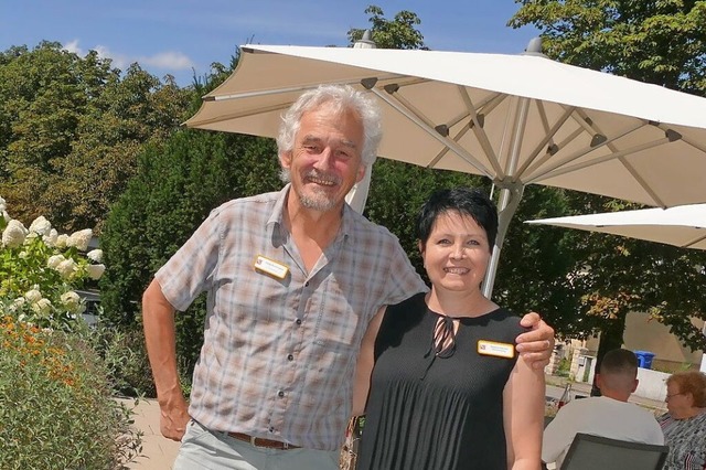 Natalie Stenzel und Heinz Kaufmann  | Foto: Ulrich Senf