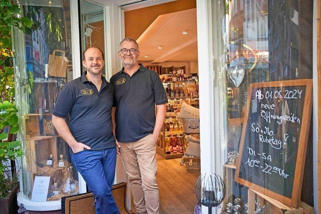 Der Feinkostladen Schfer's Eck in der Lahrer Marktstrae steht vor der Schlieung