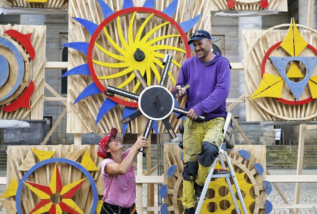 Das Schweizer Knstlerduo Pialeto mit ...Skulptur 2023 &#8211; vertreten sein.   | Foto: Wolfgang Scheu