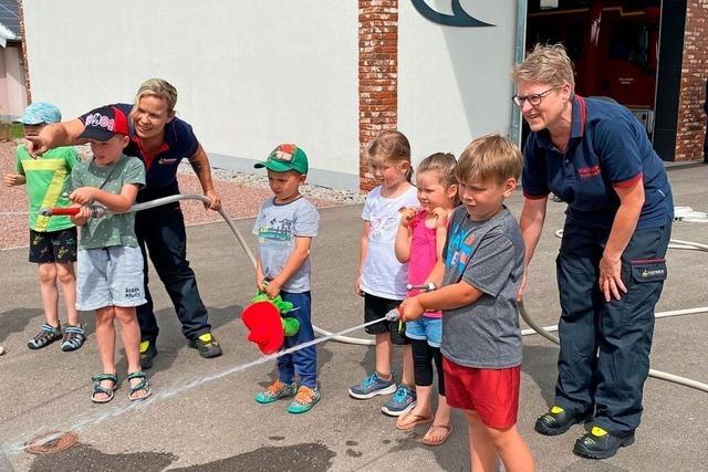 Bei der Kinderfeuerwehr in Ringsheim steht der Spa im Mittelpunkt