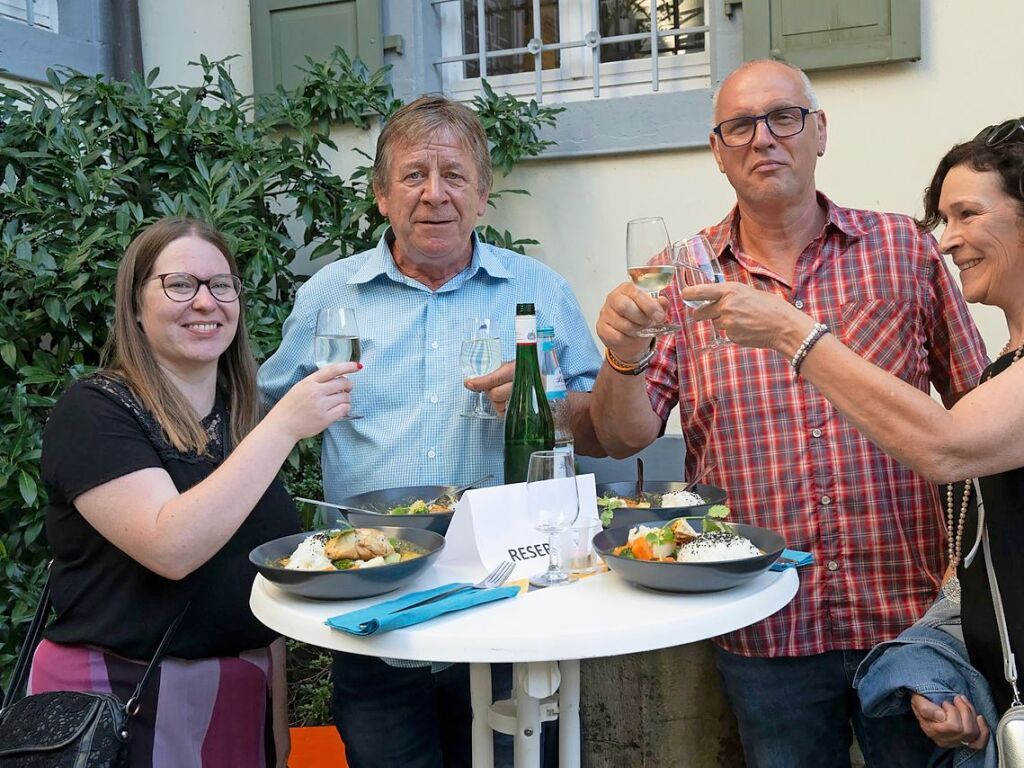 Unzhlige Gste feierten im Museumshof und vor der Frick-Mhle die Mllheimer Museumsnacht unter dem Motto 