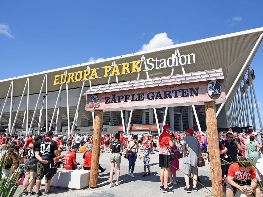 Der neue Zpfle-Garten kam gleich bei der Premiere gut an.