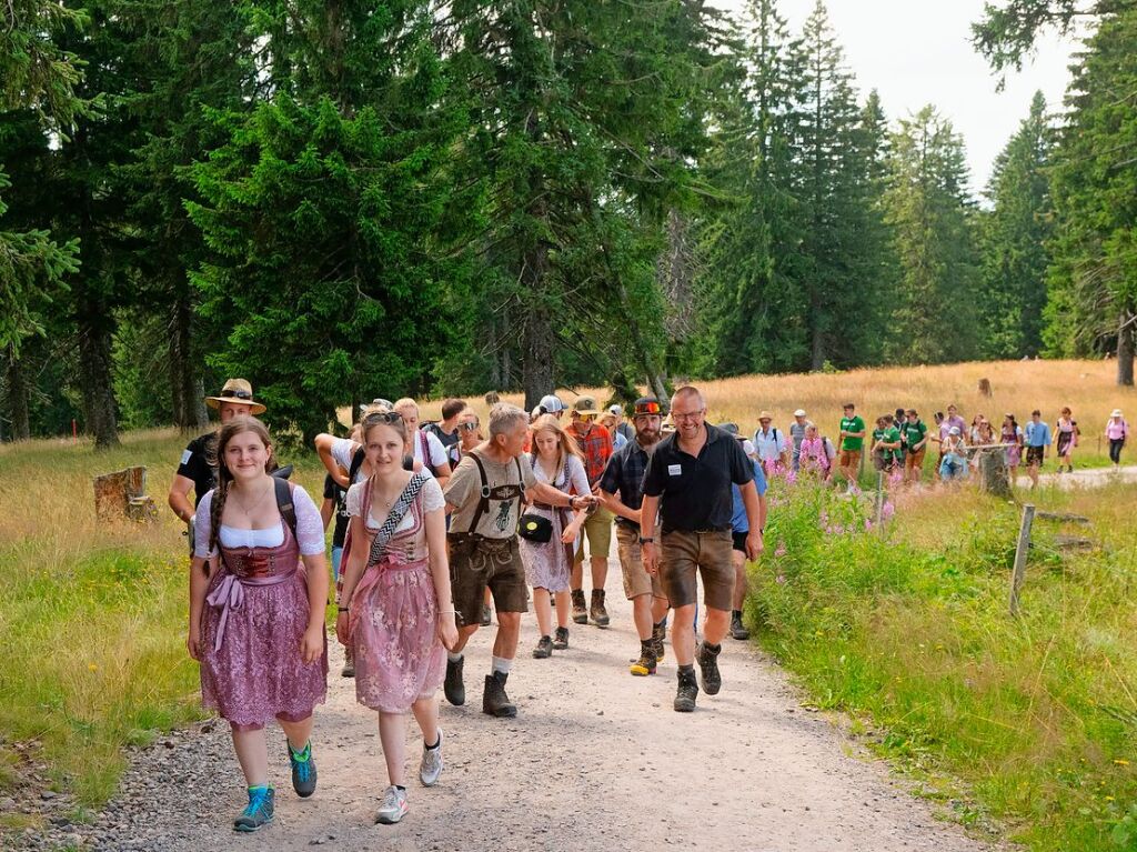 Die Karawane zieht von der Todtnauer zur Wilhelmer Htte