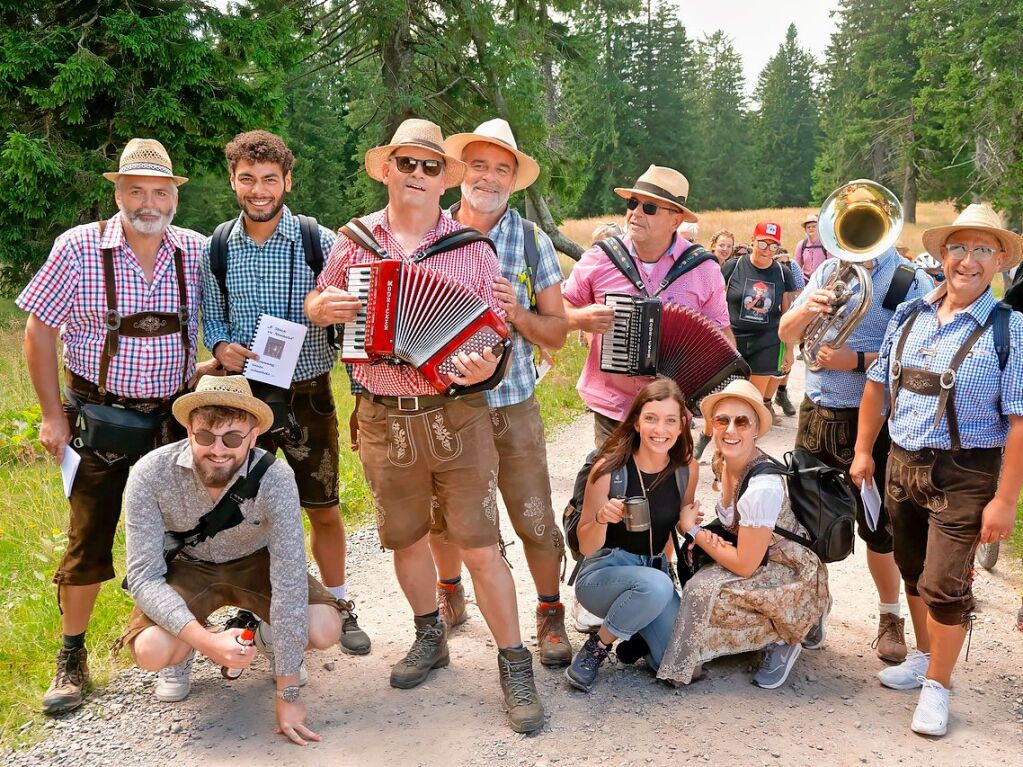 Einige haben die eigene Musik dabei