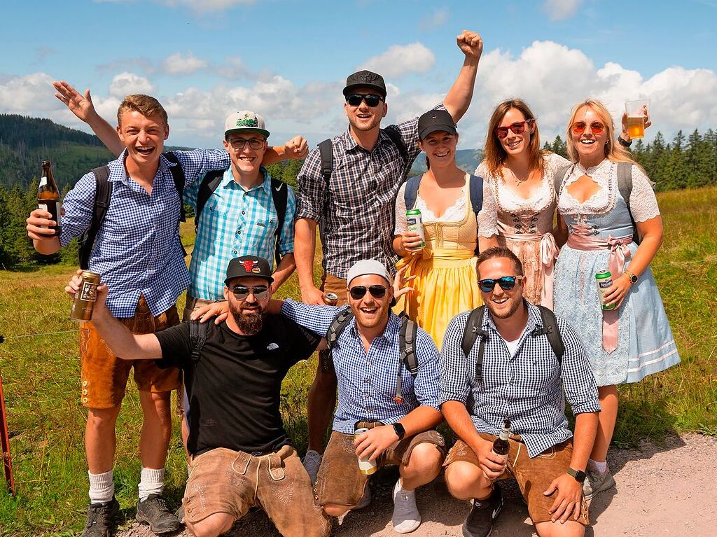 Die Besucher des Laurentiusfests auf dem Feldberg hatten beste Laune.