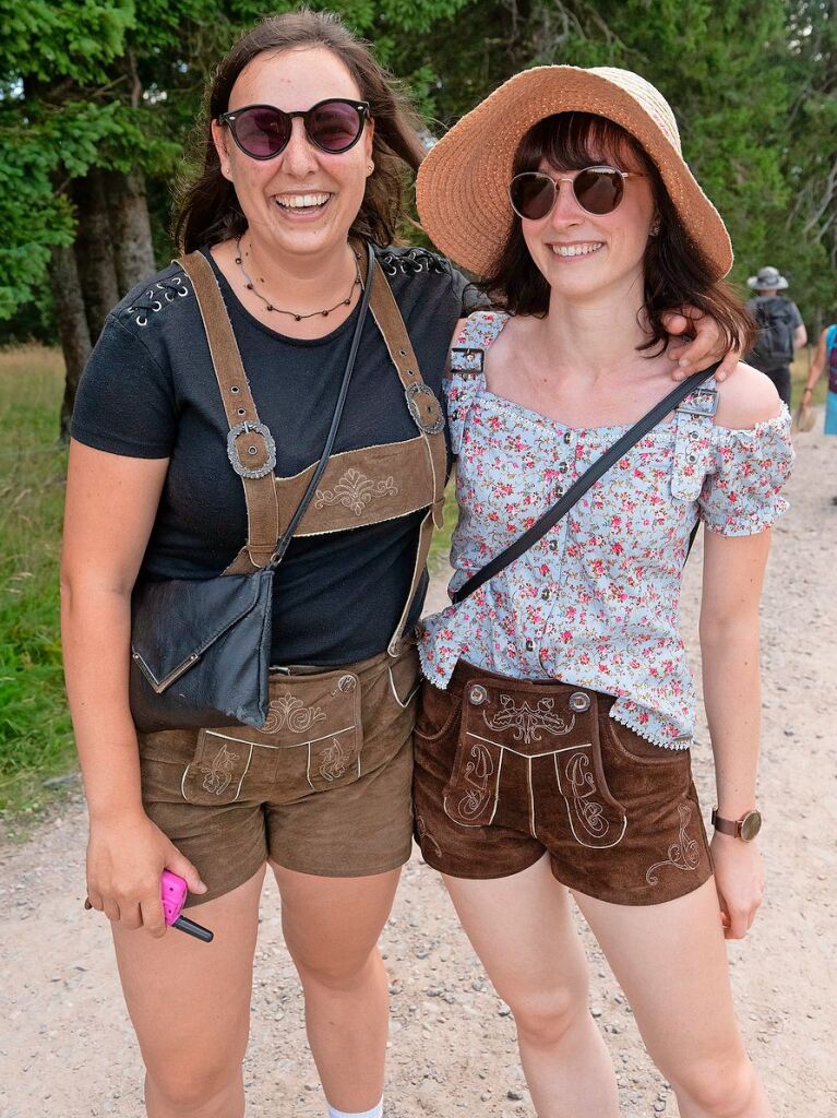 Die Besucher des Laurentiusfests auf dem Feldberg hatten beste Laune.