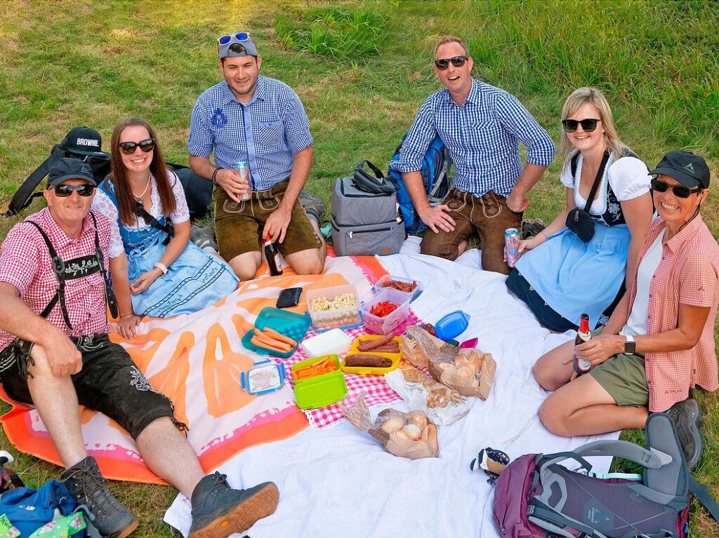 Picknick im Grnen