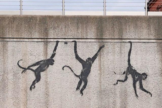 Fotos: Neue Tierbilder von Street-Art-Knstler Banksy zieren Wnde in London