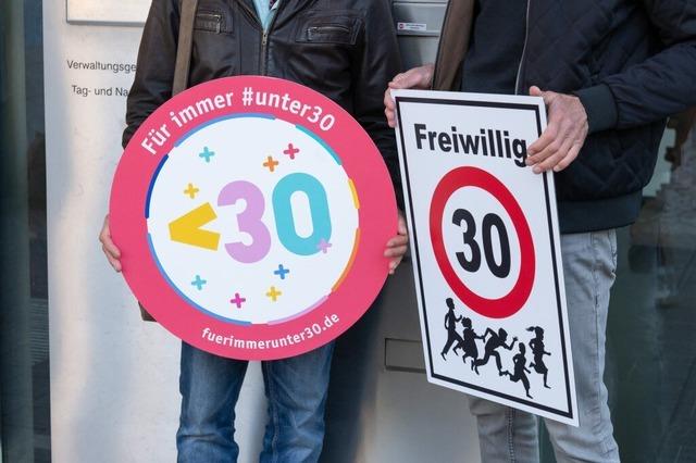 Schilder fr freiwilliges Tempo 30 im Kreis Konstanz  sind illegal