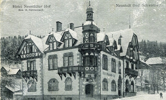 Der Neustdter Hof um 1900, kurz nach seiner Erffnung.  | Foto: Roland Weis 