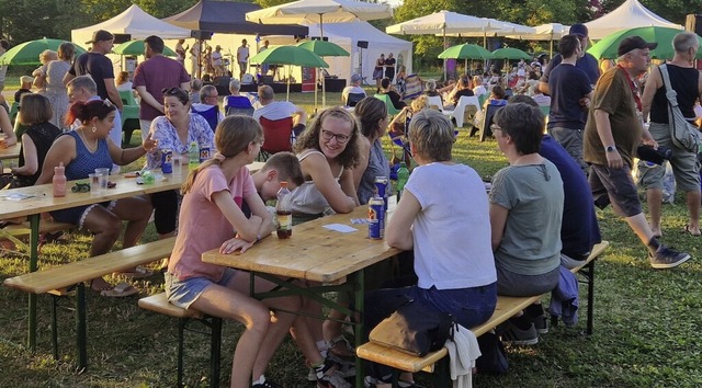 Das Musikfestival Live am Rhy sorgte fr gute Stimmung.  | Foto: Valentin Zumsteg