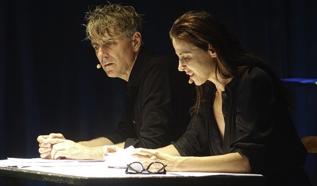 Jens Harzer und Marina Galic lesen in Riedlingen.  | Foto: Roswitha Frey