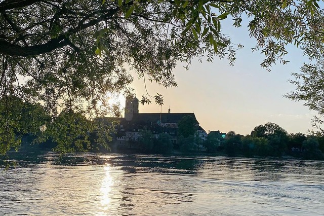 Das Fridolinsmnster bei Sonnenuntergang  | Foto: Lara Wehler