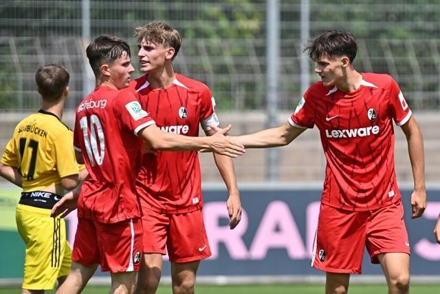 Die U19 des SC Freiburg gewinnt auch ihr zweites Heimspiel