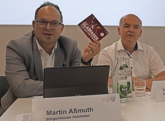 Die Brgermeister leidtragender Kommun...n) und Thomas Krechtler (Lautenbach).   | Foto: Ralf Burgmaier