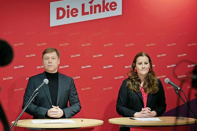 Martin Schirdewan und Janine Wissler k...rteispitze der Linken an (Archivbild).  | Foto: Jrg Carstensen (dpa)