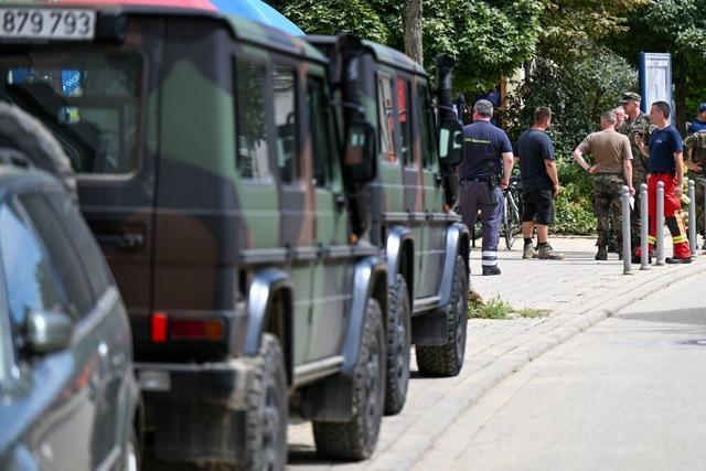 Bundeswehr untersttzt Aufrumarbeiten nach Hochwasser im Kreis Karlsruhe