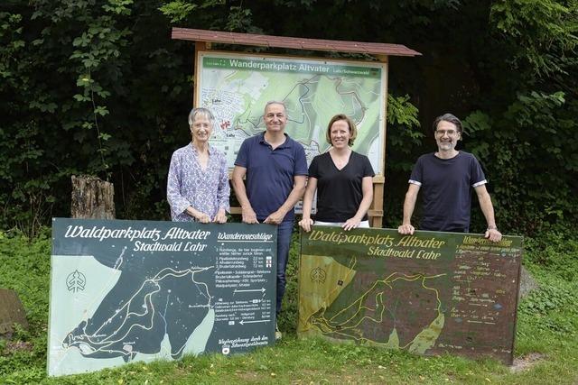 Drei Wanderwege in Stadtnhe