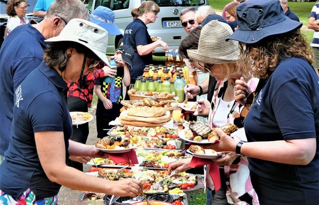 Die Auswahl der Speisen beim Brunch war gro.  | Foto: Sylvia-Karina Jahn